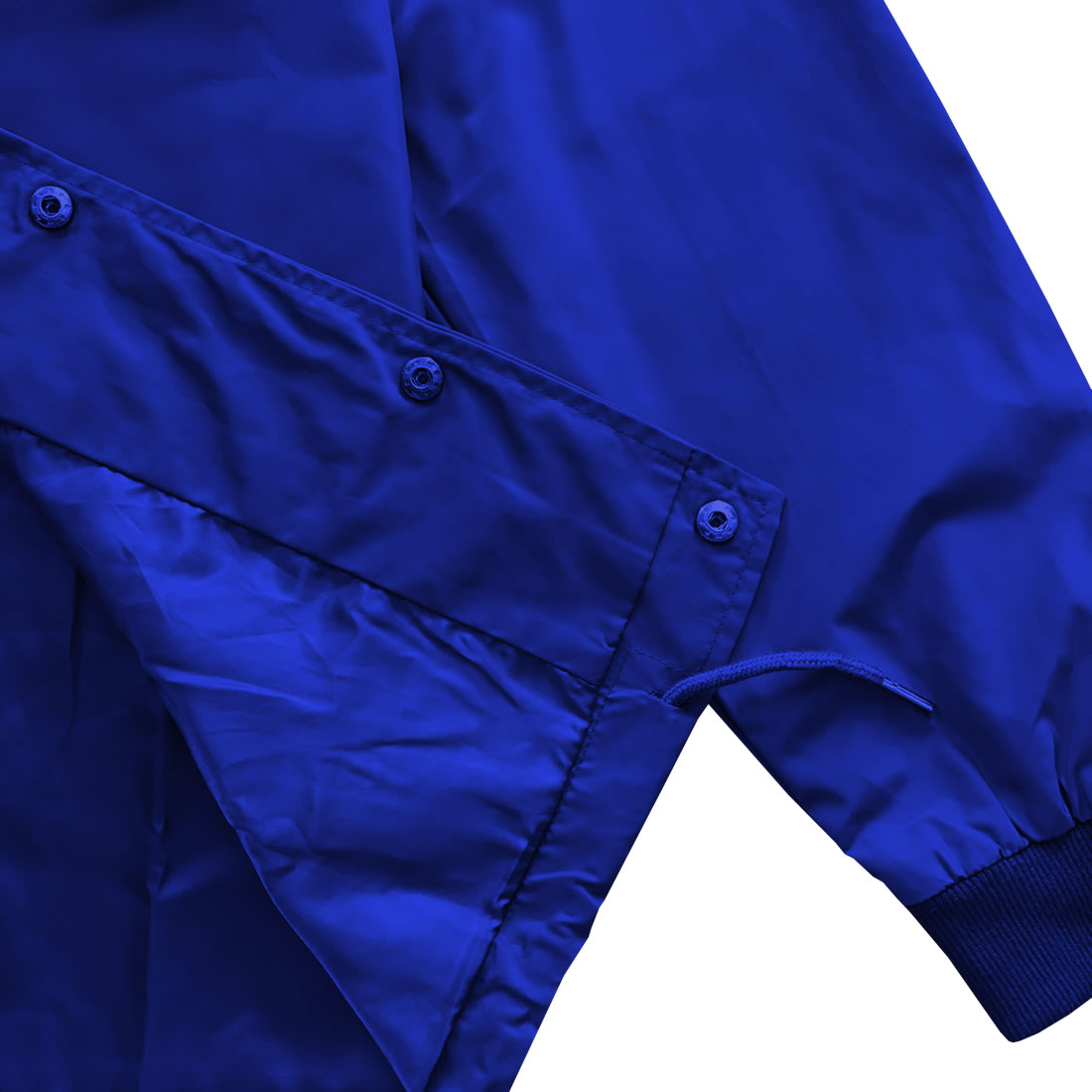 Royal Blue Mens Windbreaker Coaches Jacket Lining