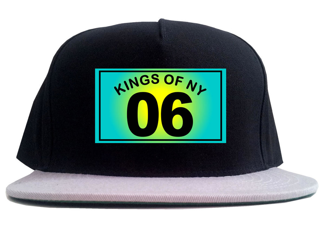 06 Gradient 2006 2 Tone Snapback Hat in Black and Grey by Kings Of NY