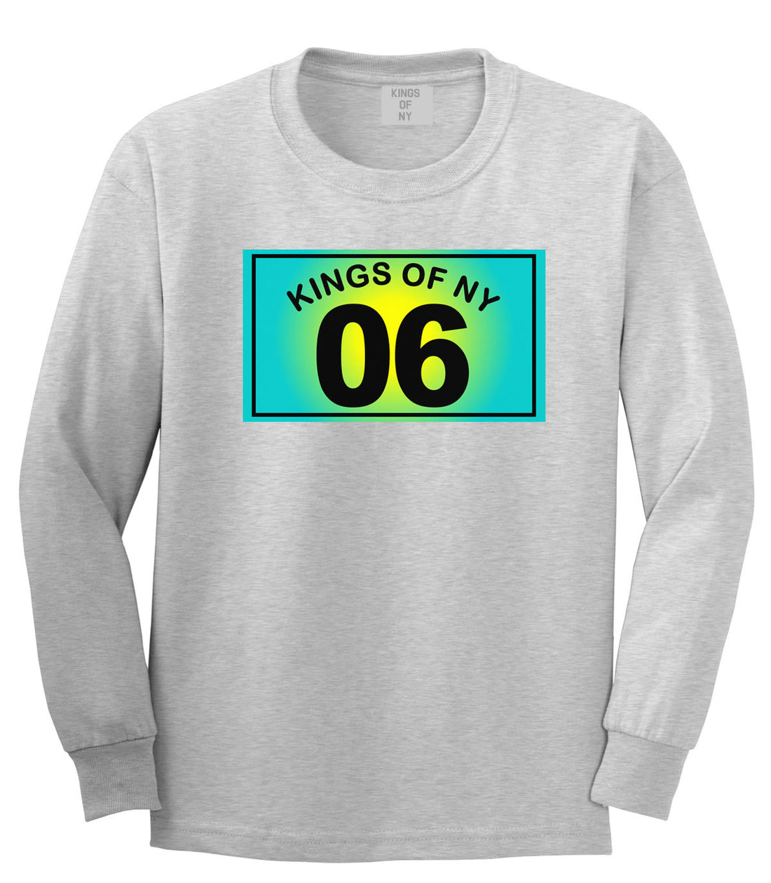 06 Gradient 2006 Boys Kids Long Sleeve T-Shirt in Grey by Kings Of NY
