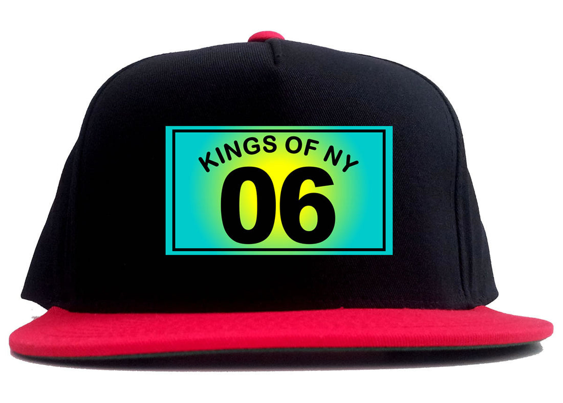 06 Gradient 2006 2 Tone Snapback Hat in Black and Red by Kings Of NY