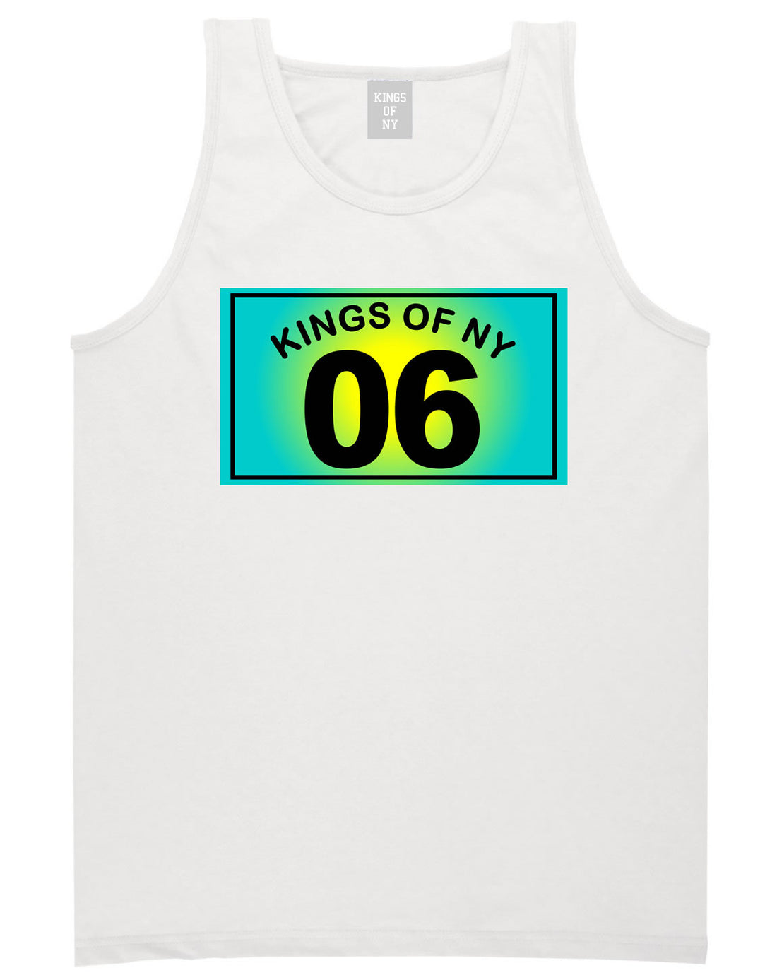 06 Gradient 2006 Tank Top in White by Kings Of NY
