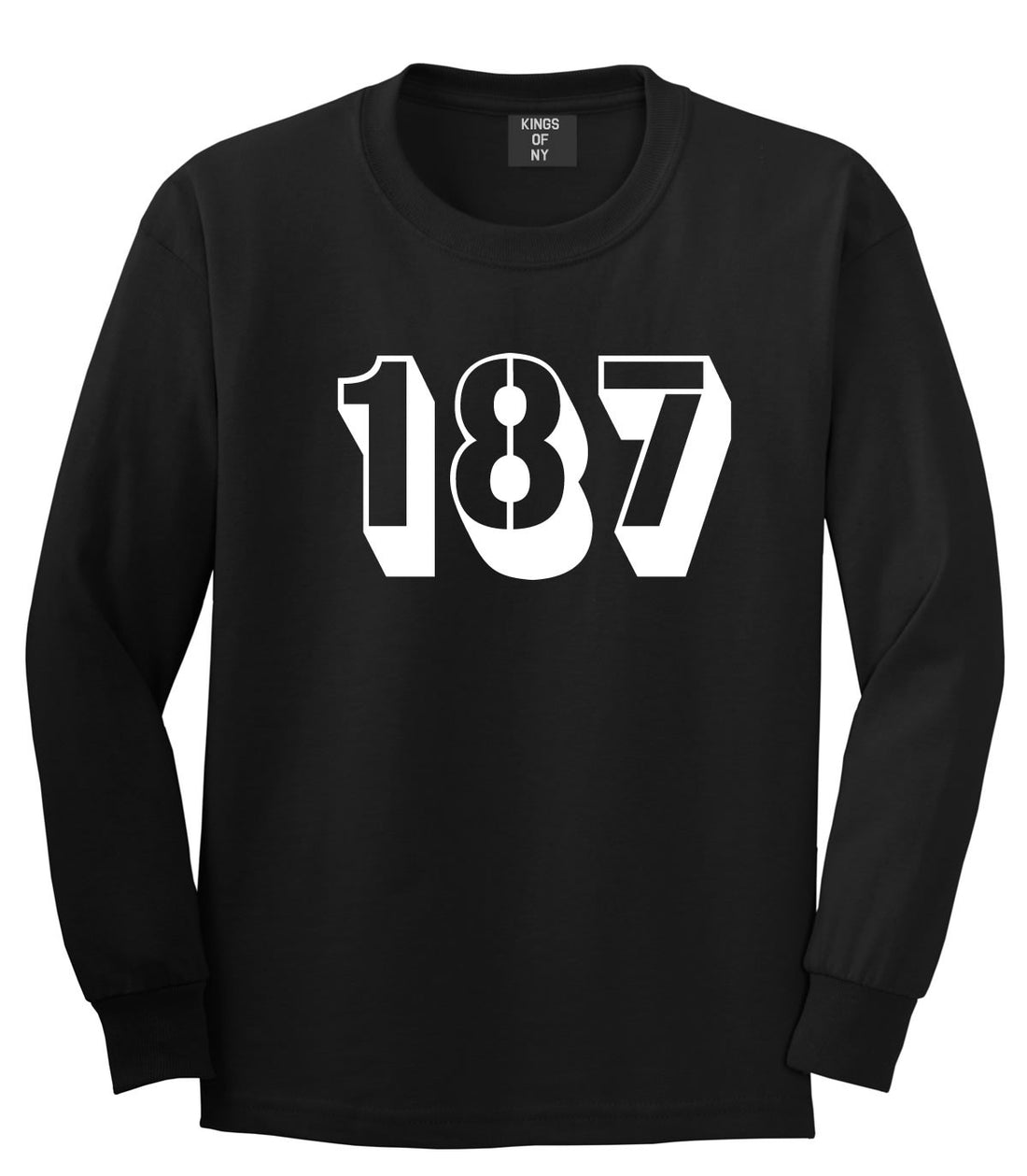 187 Long Sleeve T-Shirt in Black by Kings Of NY