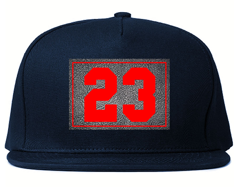 24 Cement Red Jersey Snapback Hat By Kings Of NY