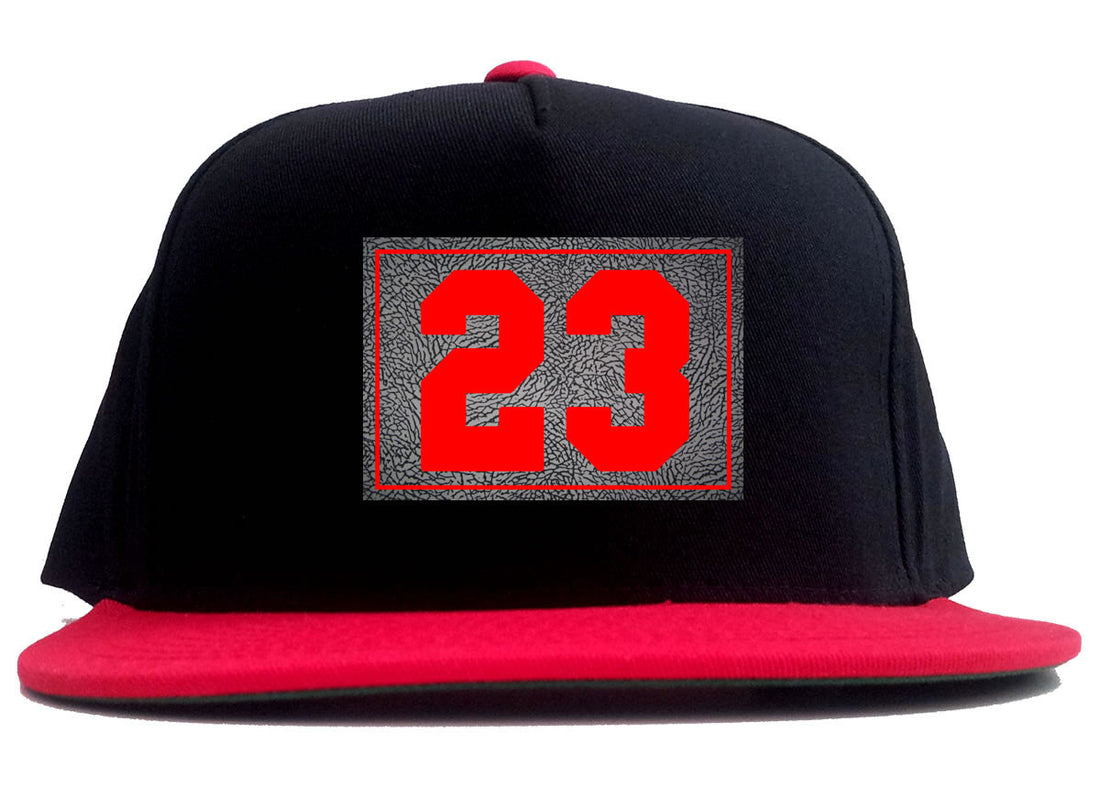 26 Cement Red Jersey 2 Tone Snapback Hat By Kings Of NY