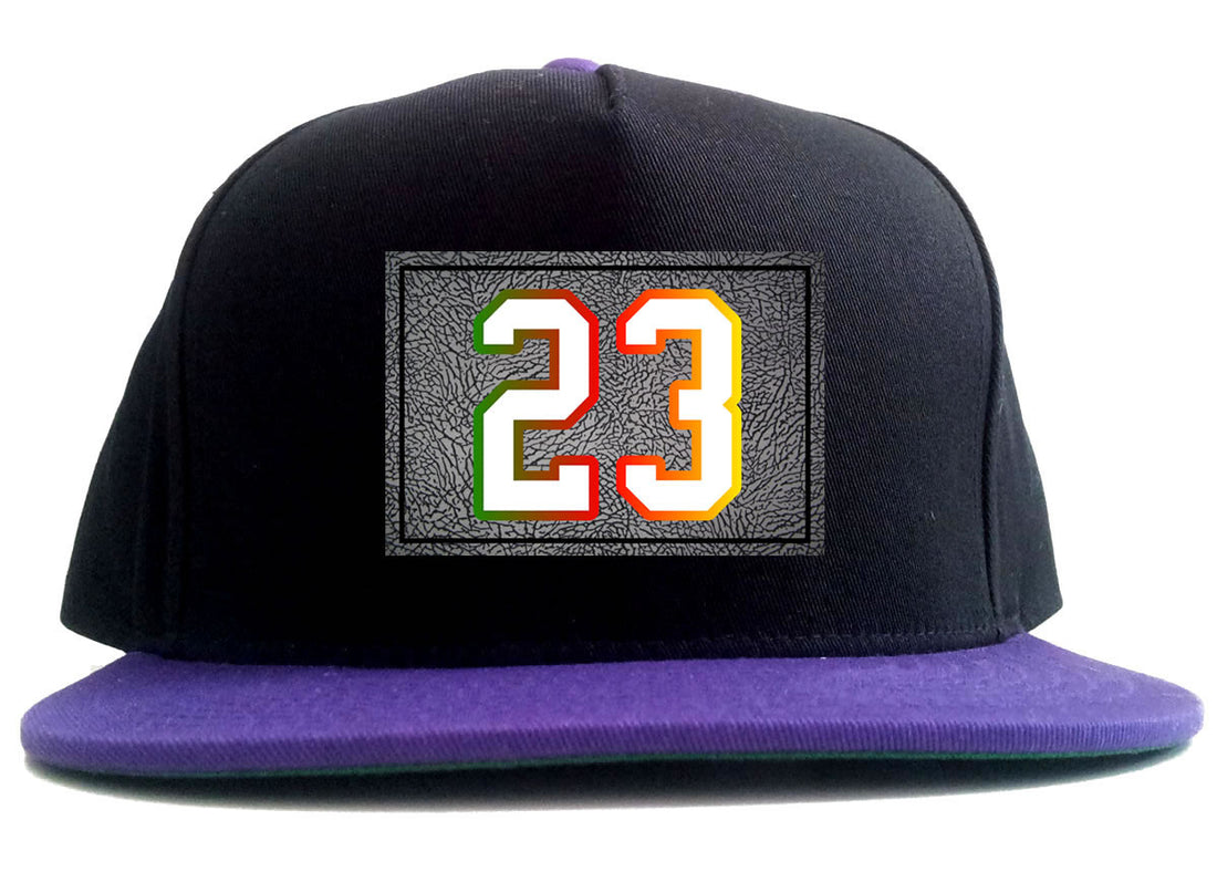 25 Cement Print Colorful Jersey 2 Tone Snapback Hat By Kings Of NY