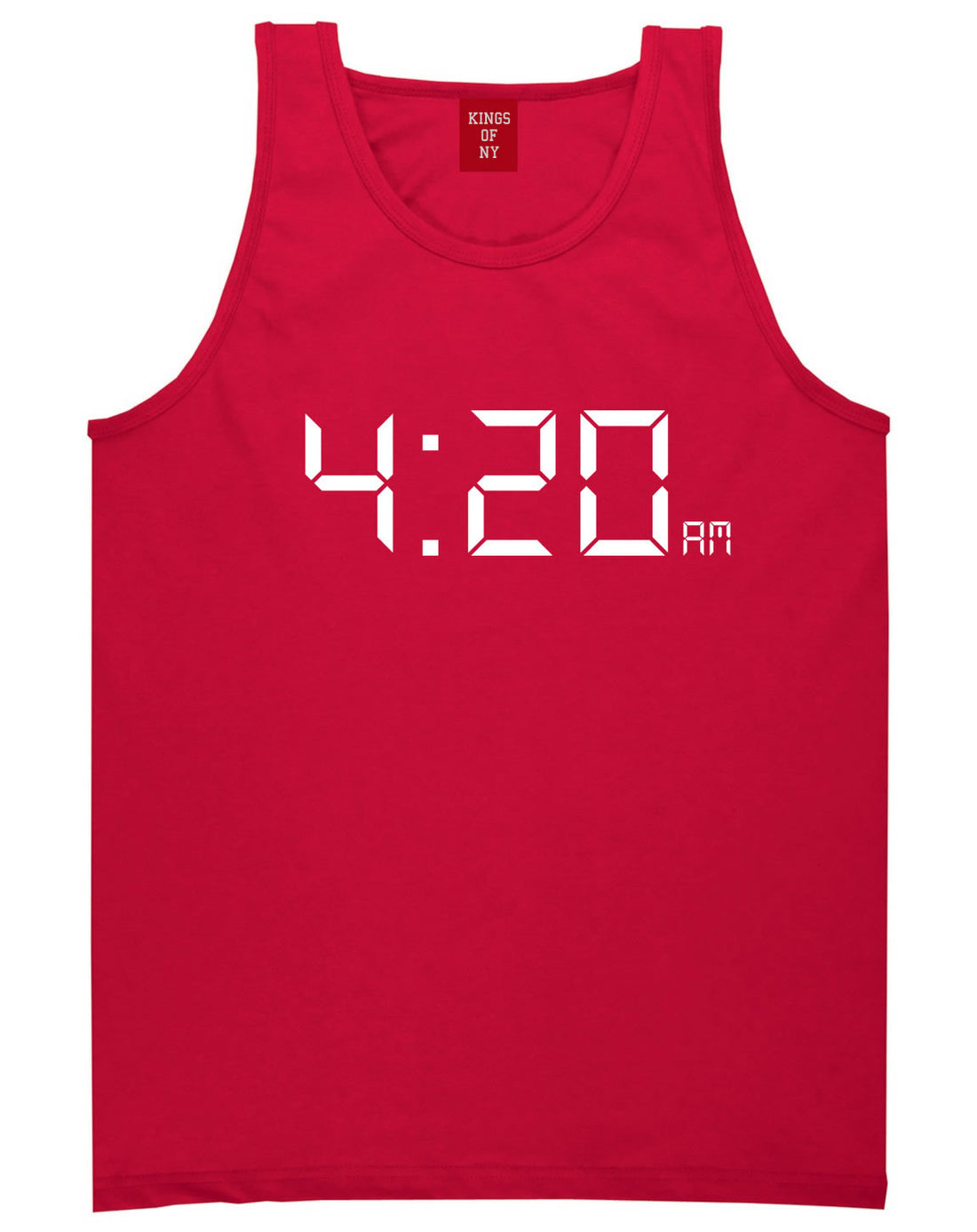 420 Time Weed Somker Tank Top in Red By Kings Of NY