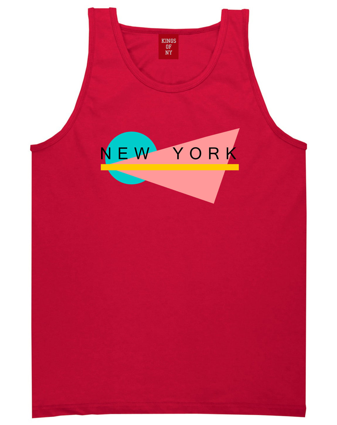 70s New York Spring Tank Top in Red