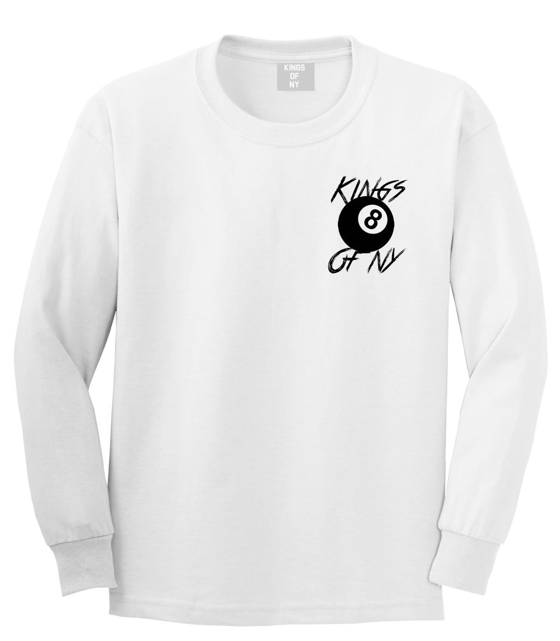 8 Ball Chest Logo Eight Long Sleeve T-Shirt