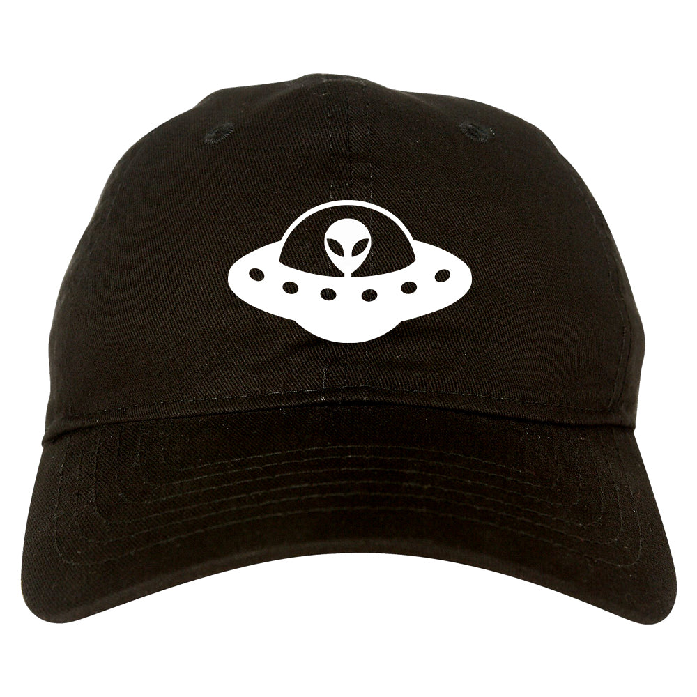 Alien_Spaceship_Chest Mens Black Snapback Hat by Kings Of NY