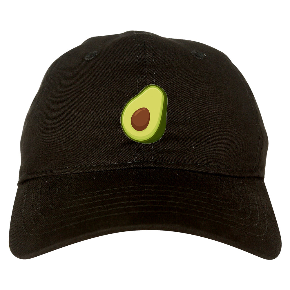Avocado Vegan Chest Mens Dad Hat Black