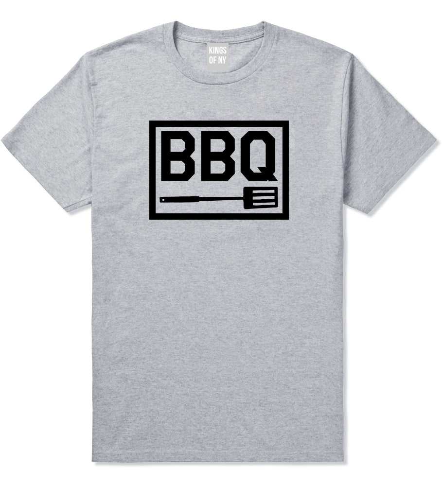 BBQ Barbecue Spatula Grey T-Shirt by Kings Of NY