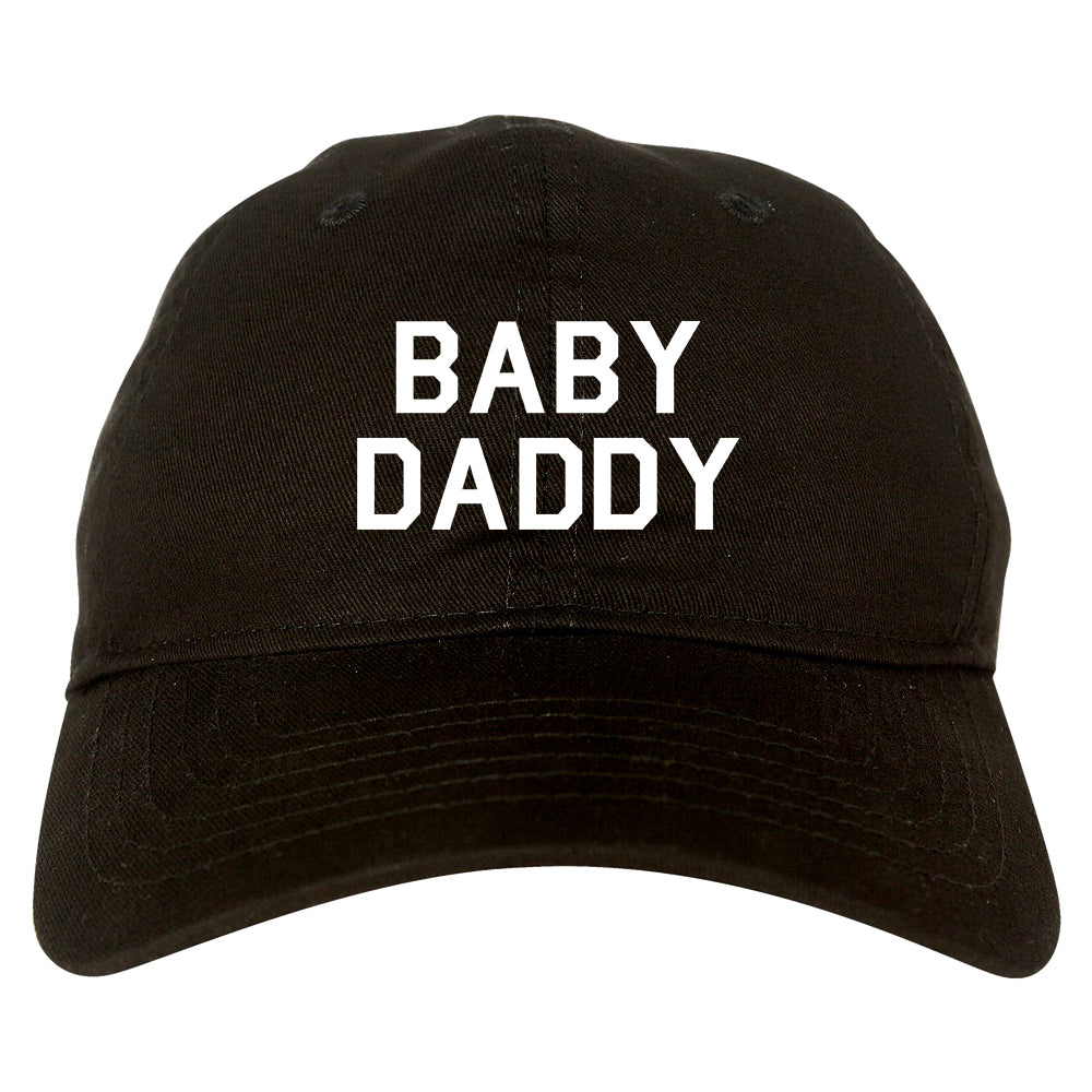 Baby Daddy Funny Fathers Day Mens Dad Hat Baseball Cap Black