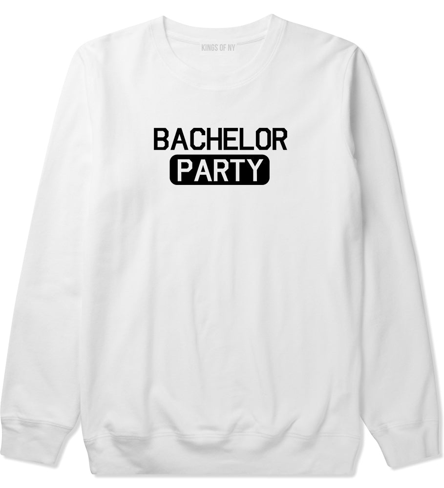 Bachelor Party White Crewneck Sweatshirt by Kings Of NY