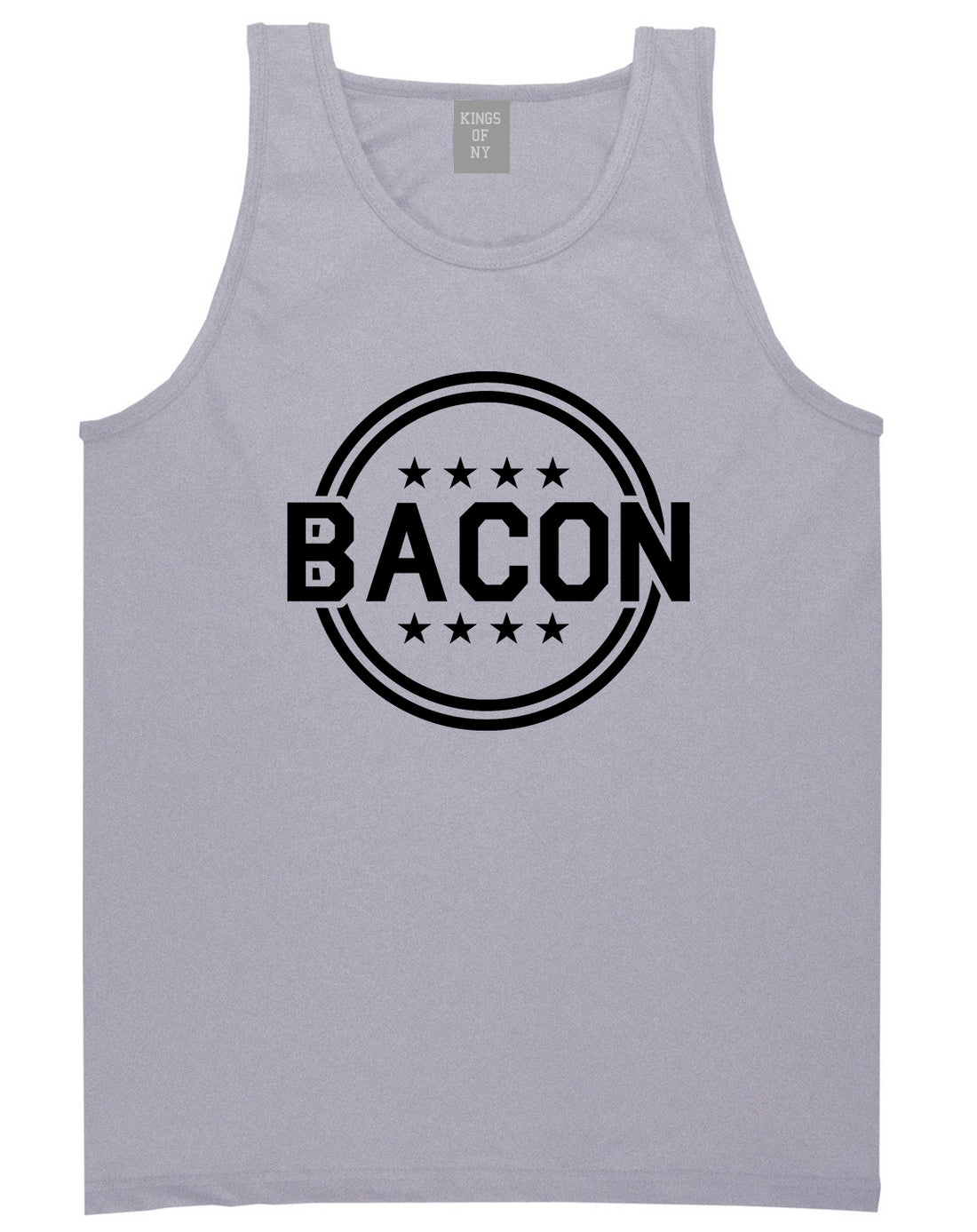 Bacon Stars Grey Tank Top Shirt by Kings Of NY