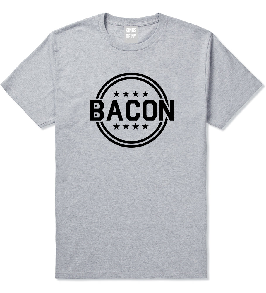 Bacon Stars Grey T-Shirt by Kings Of NY