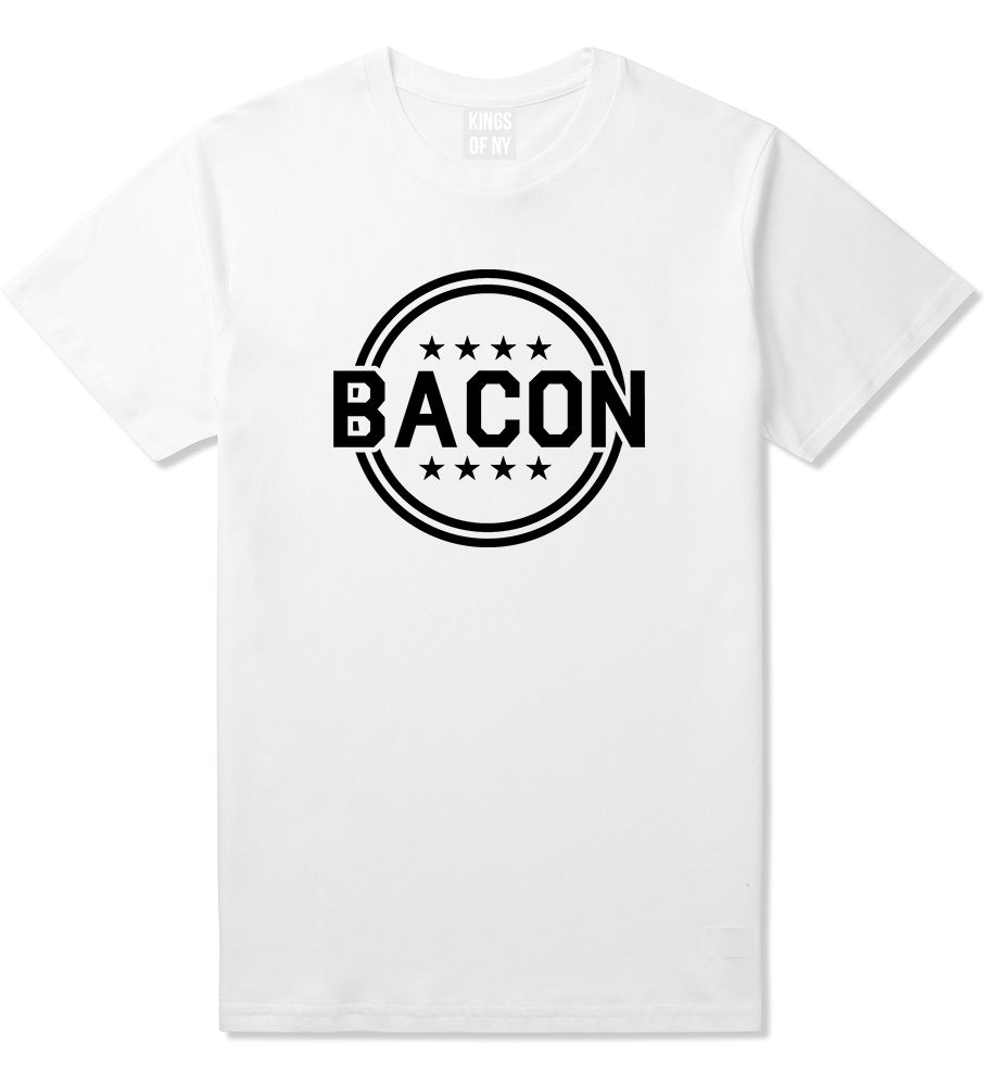 Bacon Stars White T-Shirt by Kings Of NY