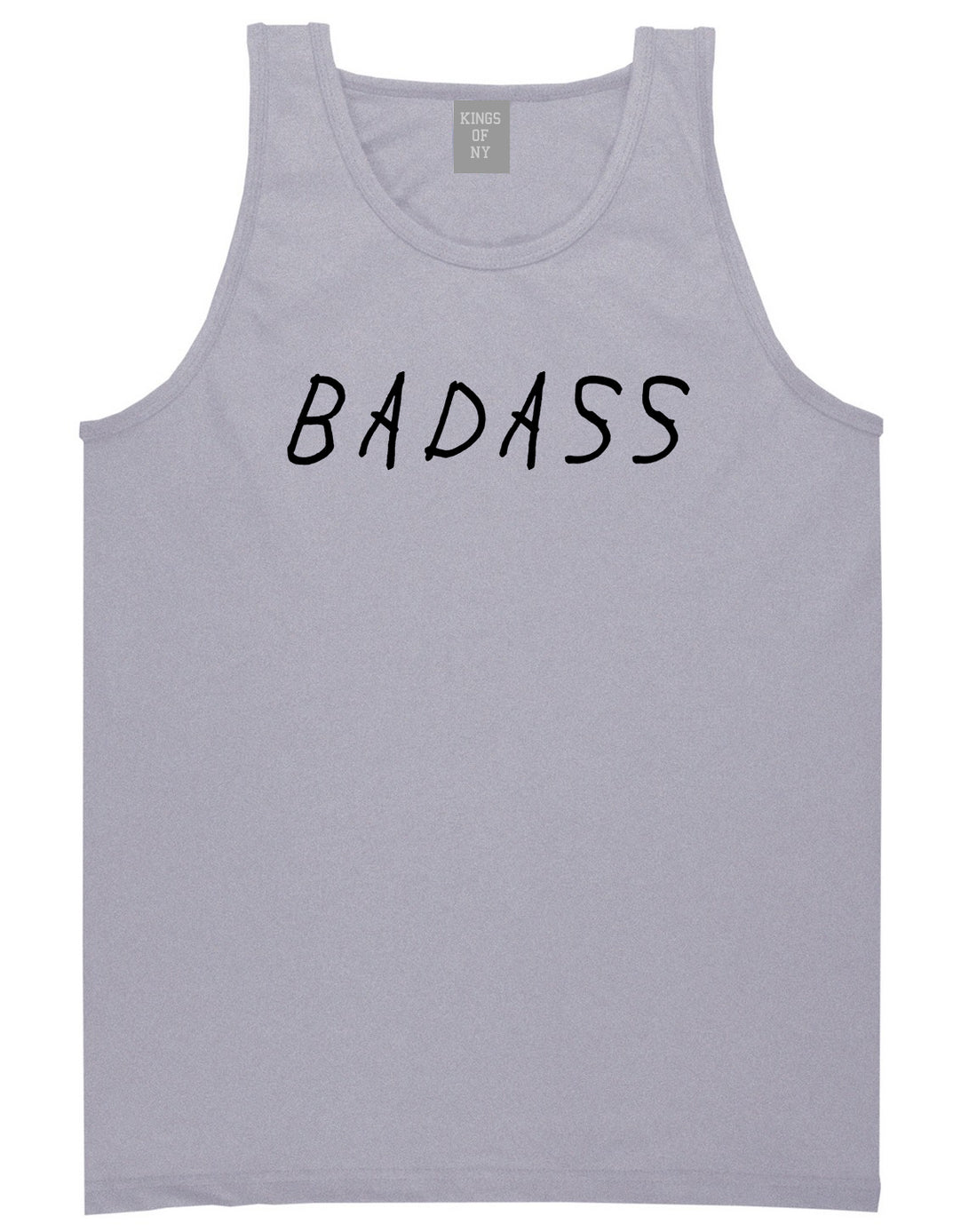 Badass Grey Tank Top Shirt by Kings Of NY