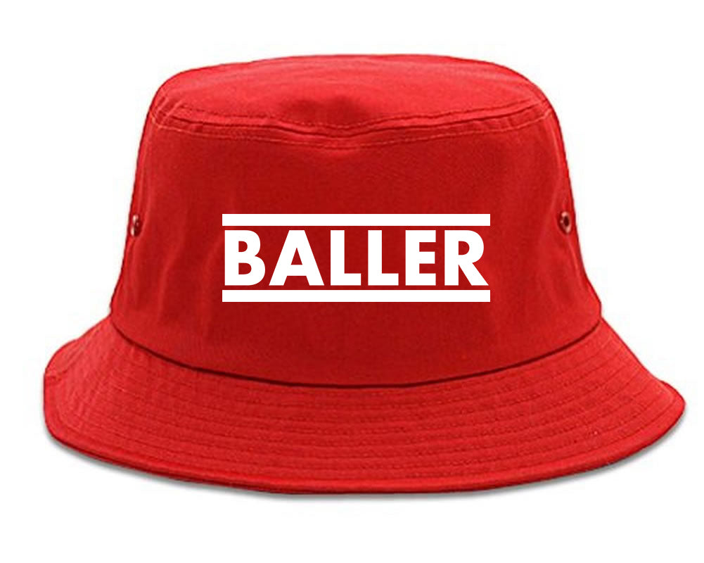 Baller Bucket Hat Red