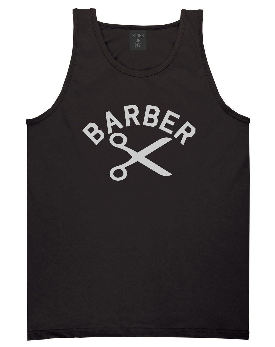 Barber Scissors Black Tank Top Shirt by Kings Of NY