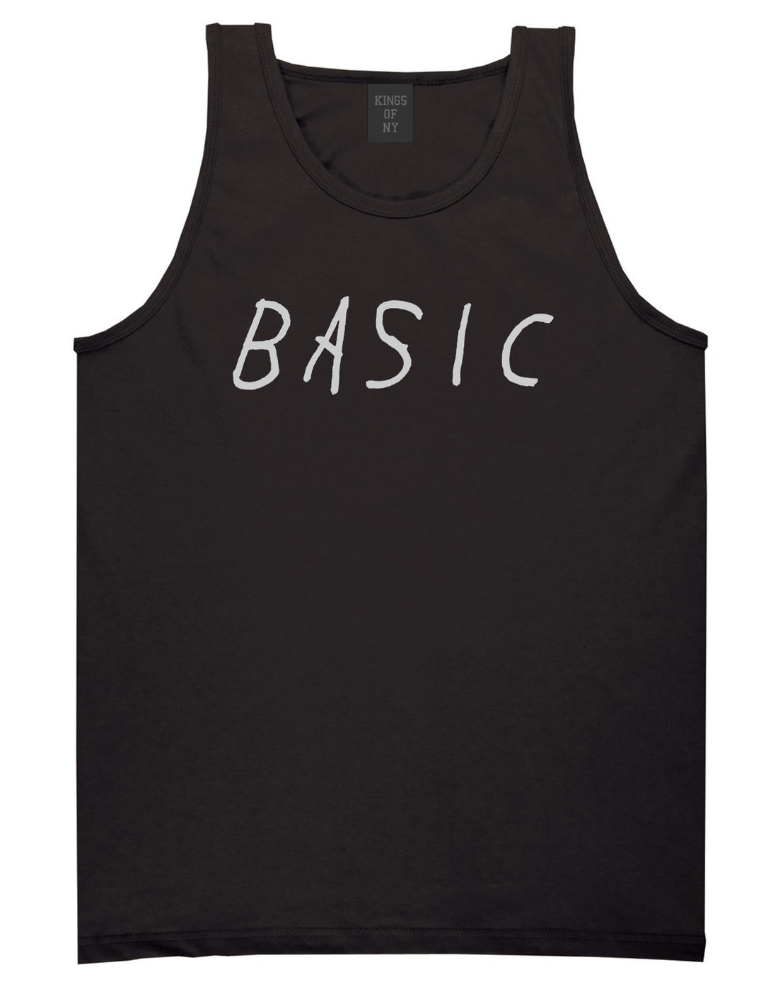 Basic Plain Black Tank Top Shirt by Kings Of NY