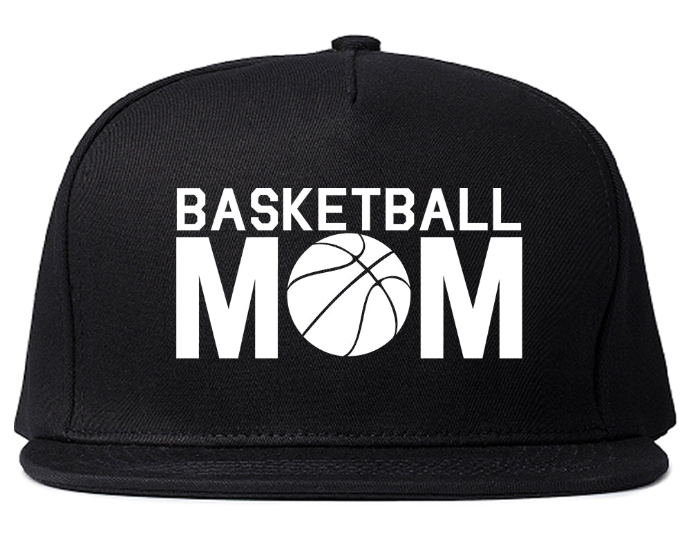 Basketball Mom Snapback Hat Black
