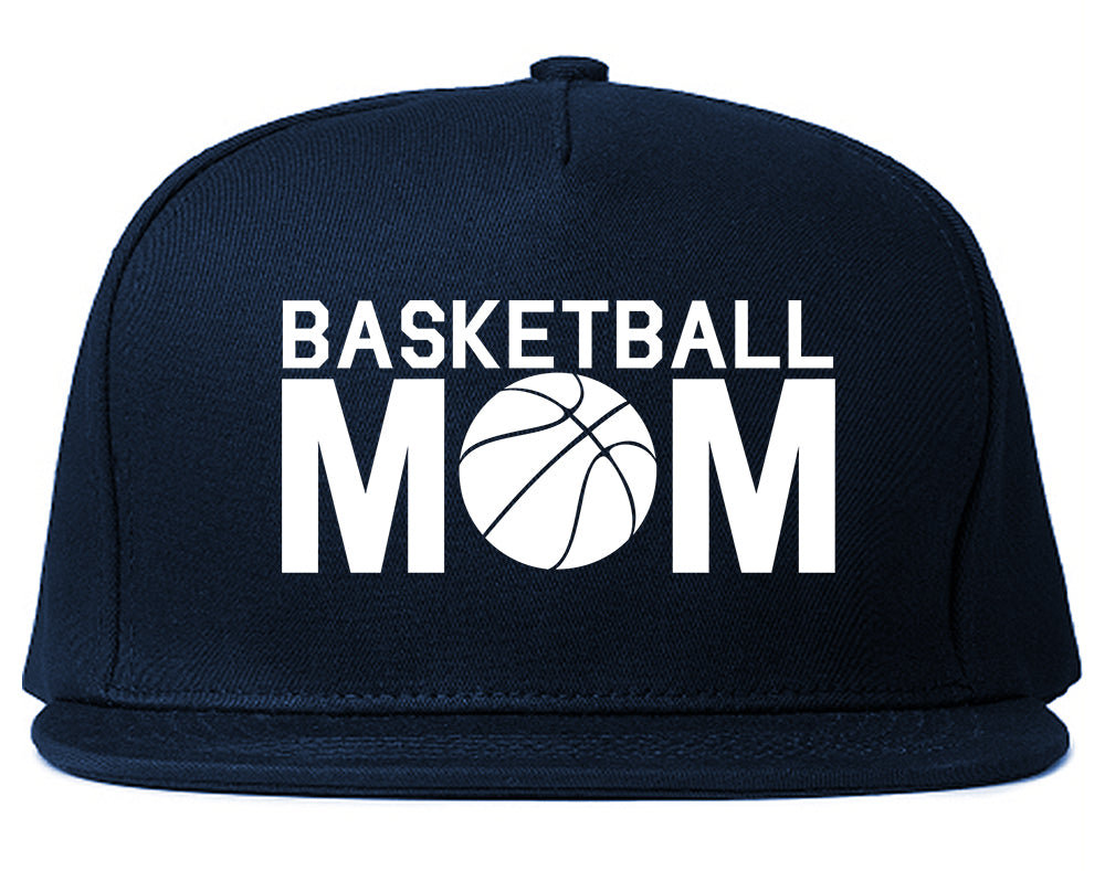 Basketball Mom Snapback Hat Blue