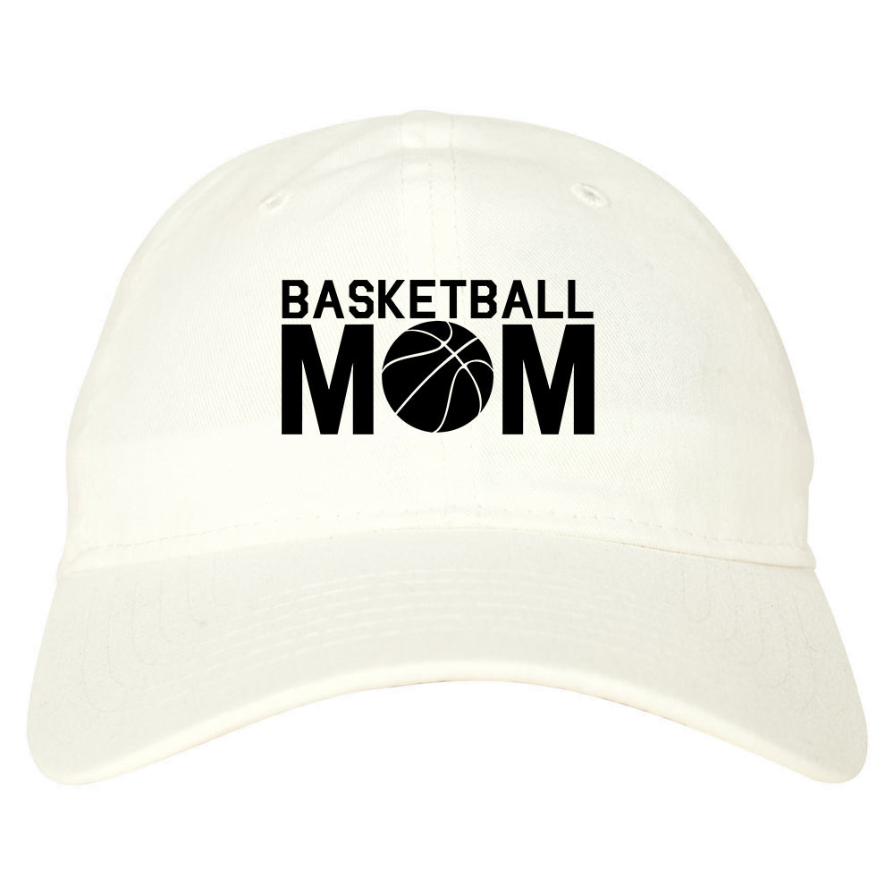 Basketball Mom Dad Hat Baseball Cap White