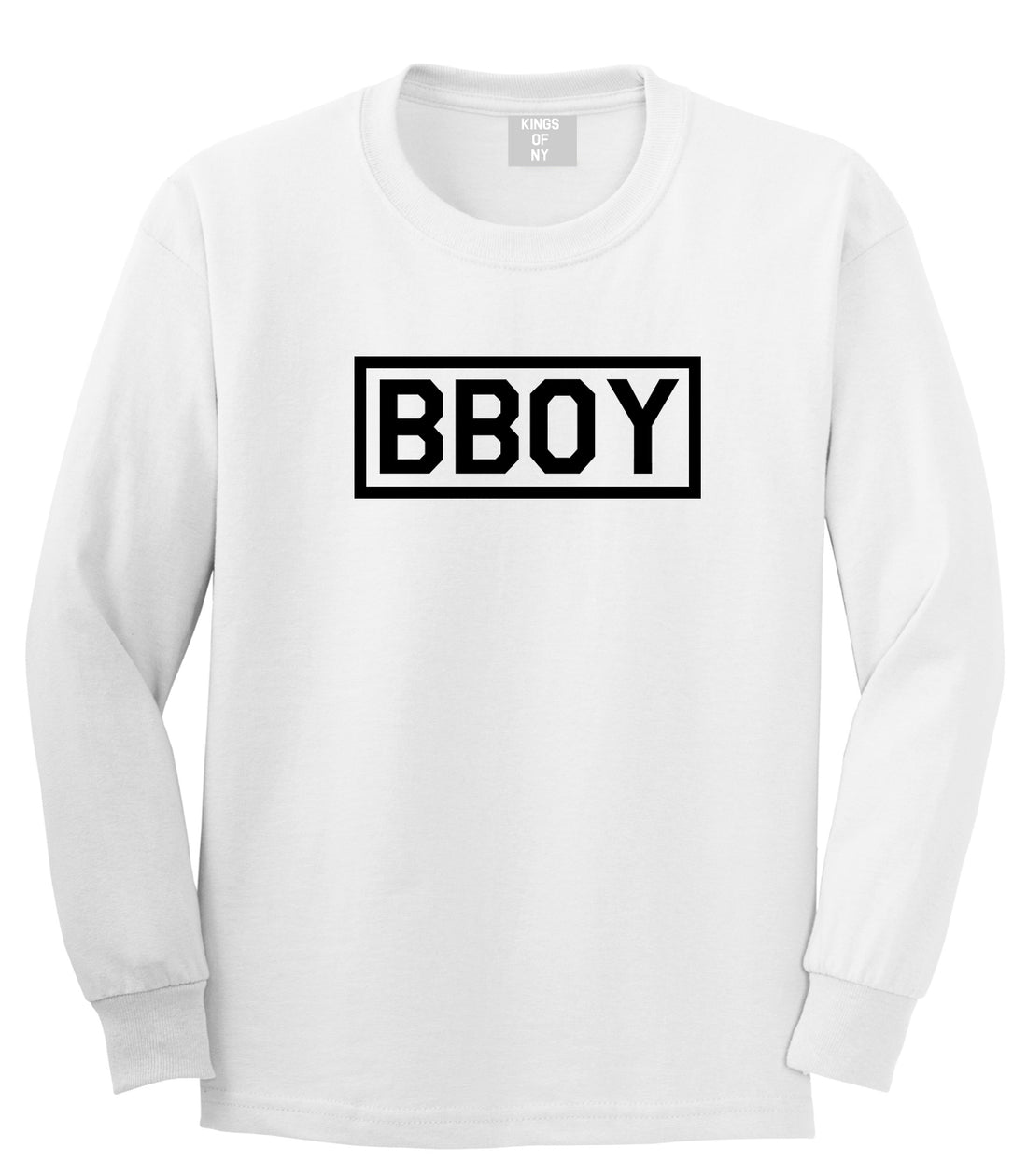 Bboy Breakdancing White Long Sleeve T-Shirt by Kings Of NY