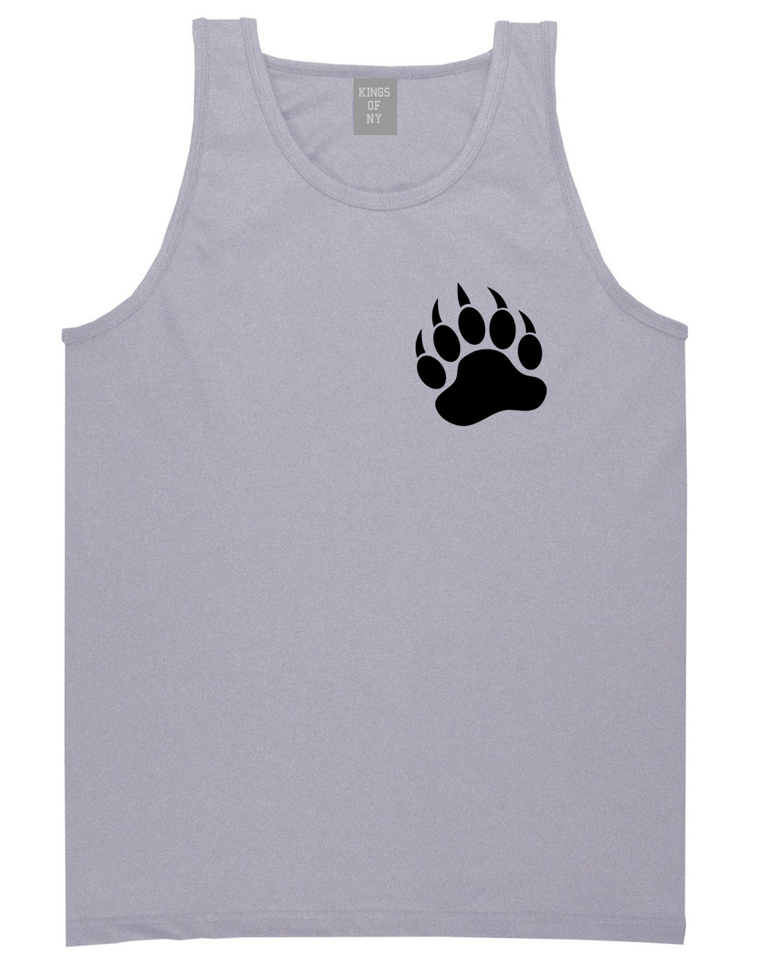 Bear Paws Chest Grey Tank Top Shirt by Kings Of NY