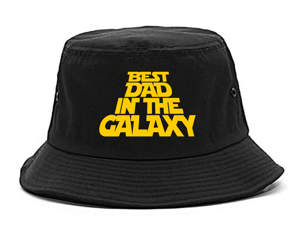 Best Dad In The Galaxy Mens Bucket Hat Black