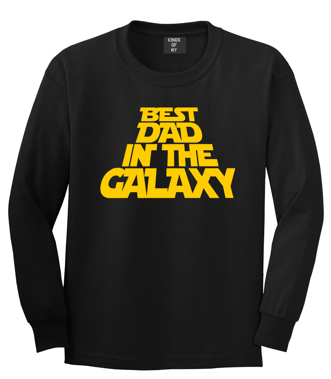 Best Dad In The Galaxy Mens Long Sleeve T-Shirt Black
