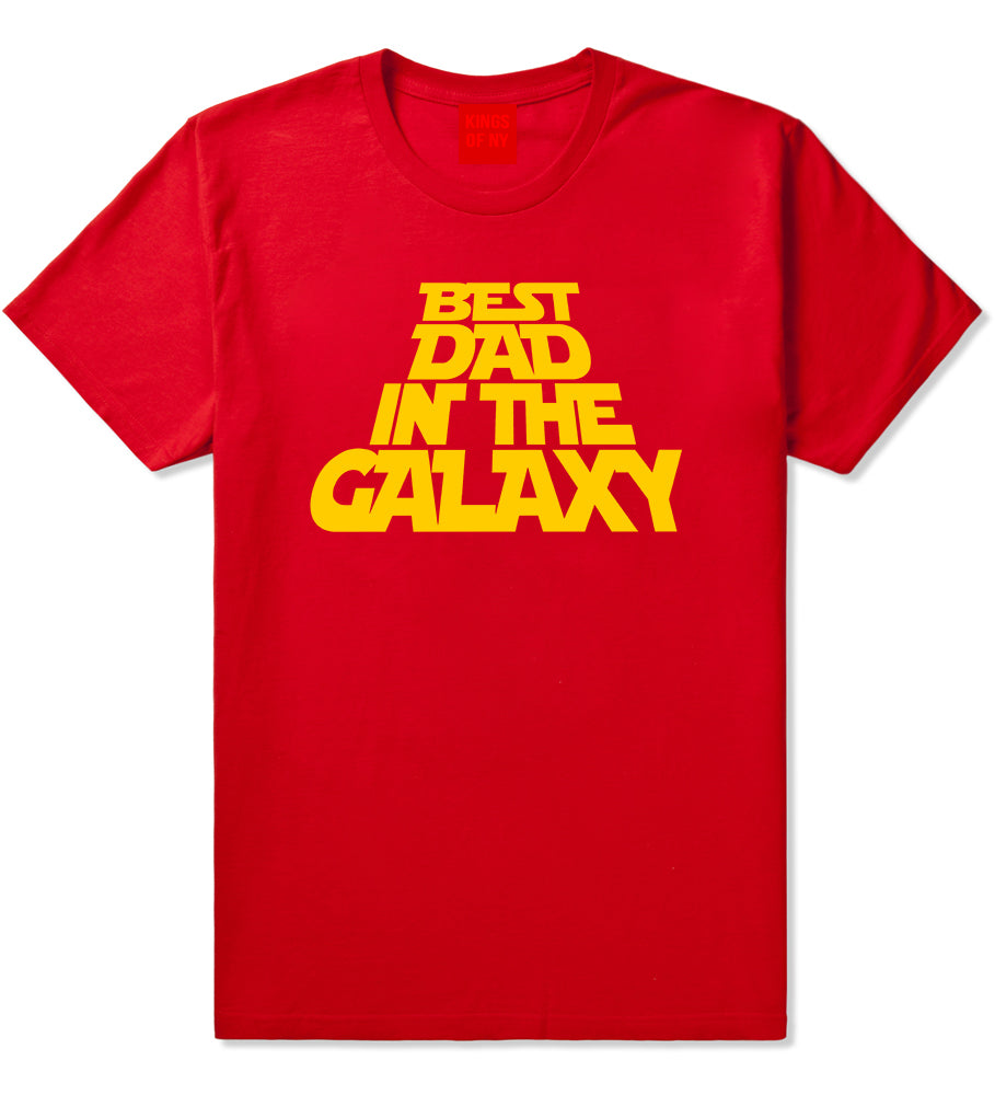 Best Dad In The Galaxy Mens T-Shirt Red