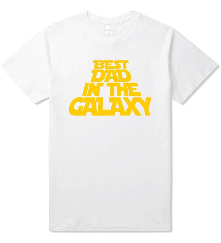 Best Dad In The Galaxy Mens T-Shirt White