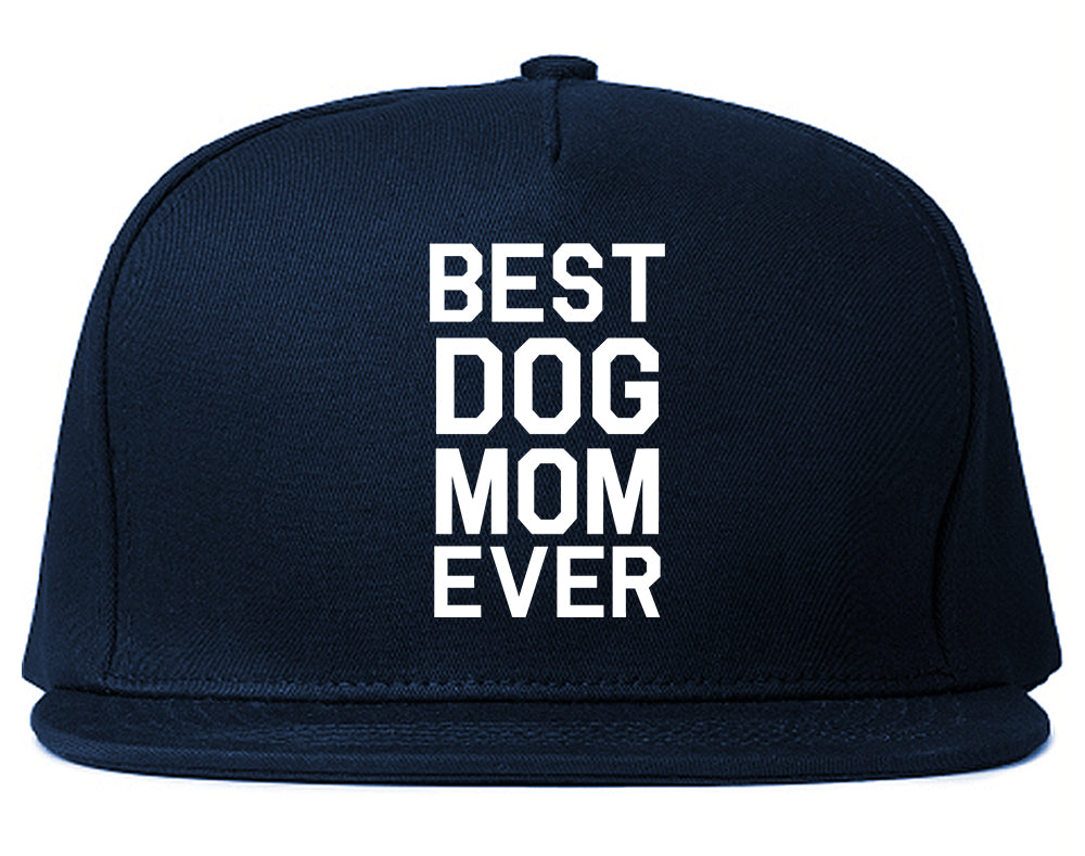 Best_Dog_Mom_Ever Mens Blue Snapback Hat by Kings Of NY