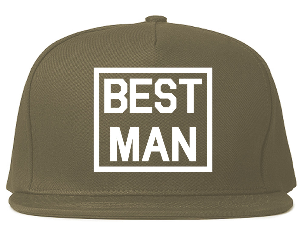 Best Man Bachelor Party Snapback Hat Grey