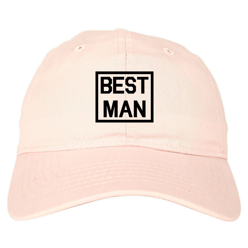 Best Man Bachelor Party Dad Hat Baseball Cap Pink