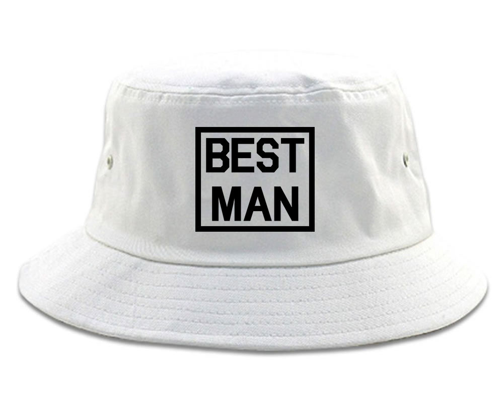 Best Man Bachelor Party Bucket Hat White
