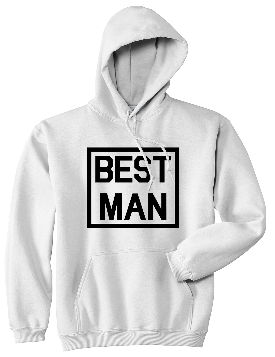 Best Man Bachelor Party White Pullover Hoodie by Kings Of NY