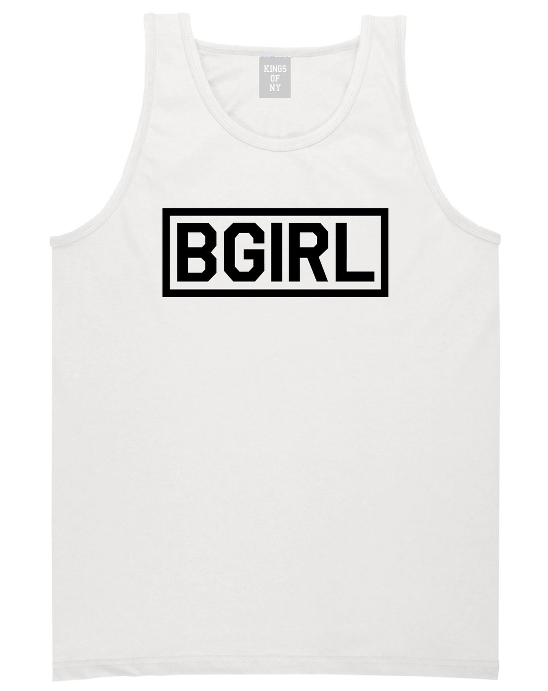 Bgirl Breakdancing White Tank Top Shirt by Kings Of NY