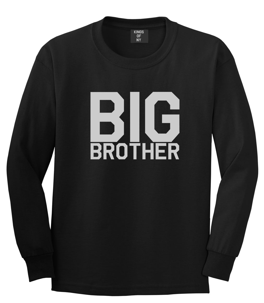 Big Brother Black Long Sleeve T-Shirt by Kings Of NY