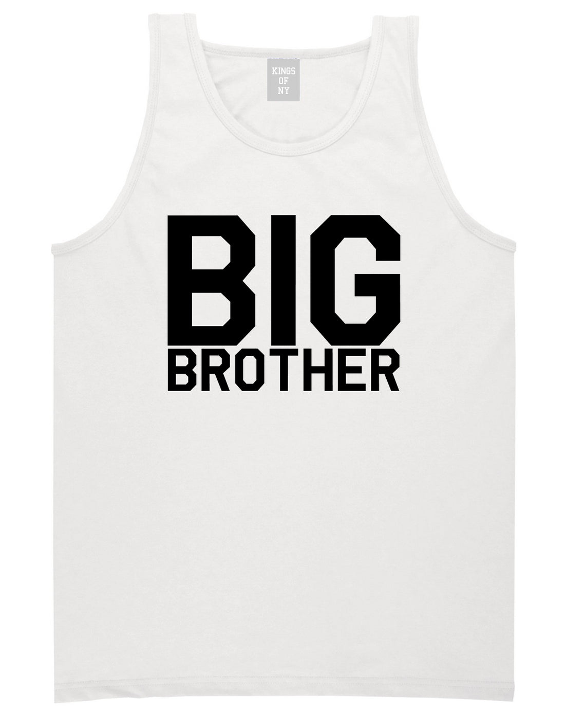 Big Brother White Tank Top Shirt by Kings Of NY