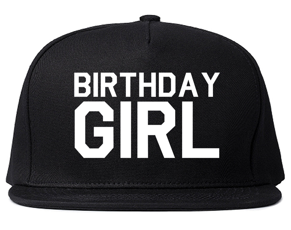 Birthday Girl Snapback Hat Black