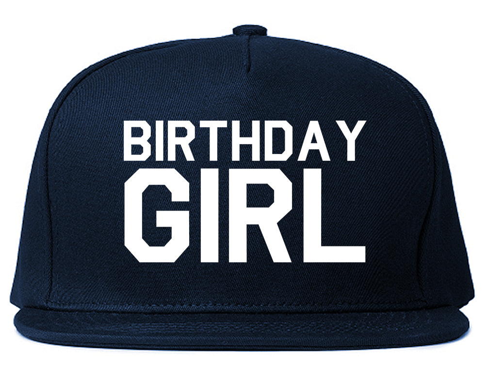 Birthday Girl Snapback Hat Blue