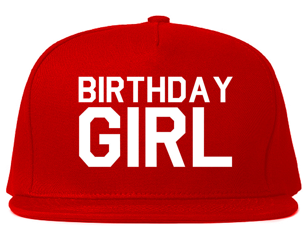 Birthday Girl Snapback Hat Red