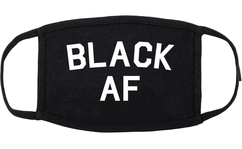 Black AF Cotton Face Mask Black