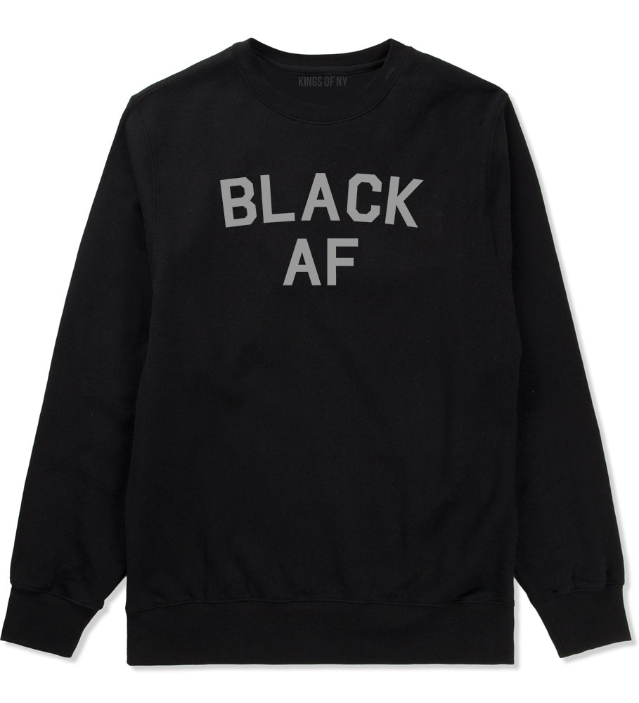 Black AF Mens Crewneck Sweatshirt Black