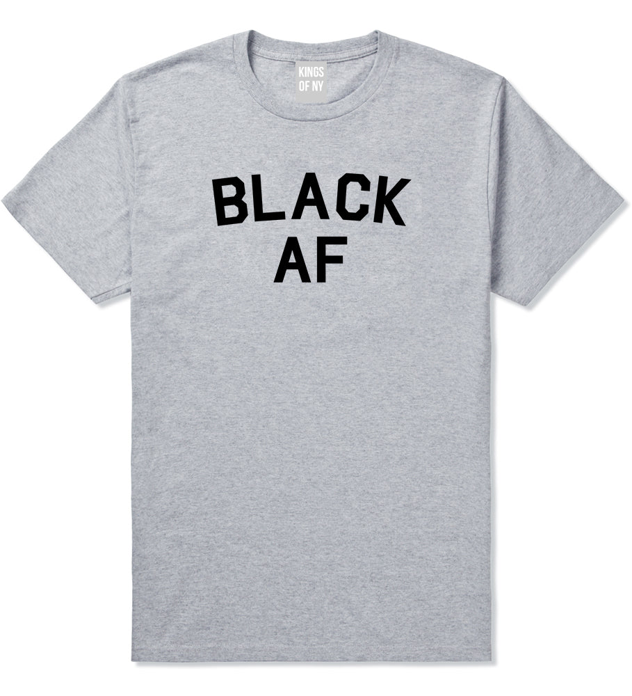 Black AF Mens T Shirt Grey