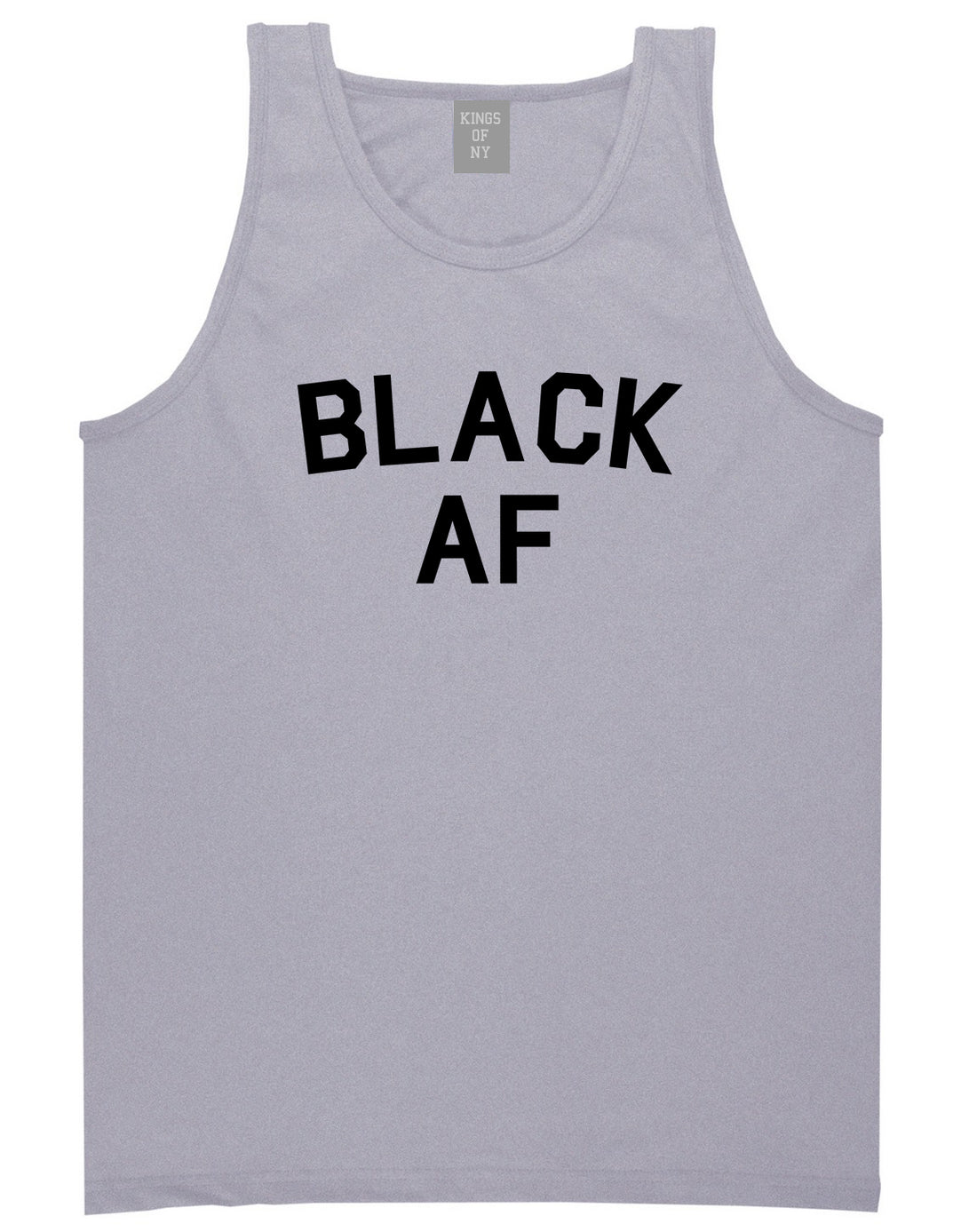 Black AF Mens Tank Top Shirt Grey