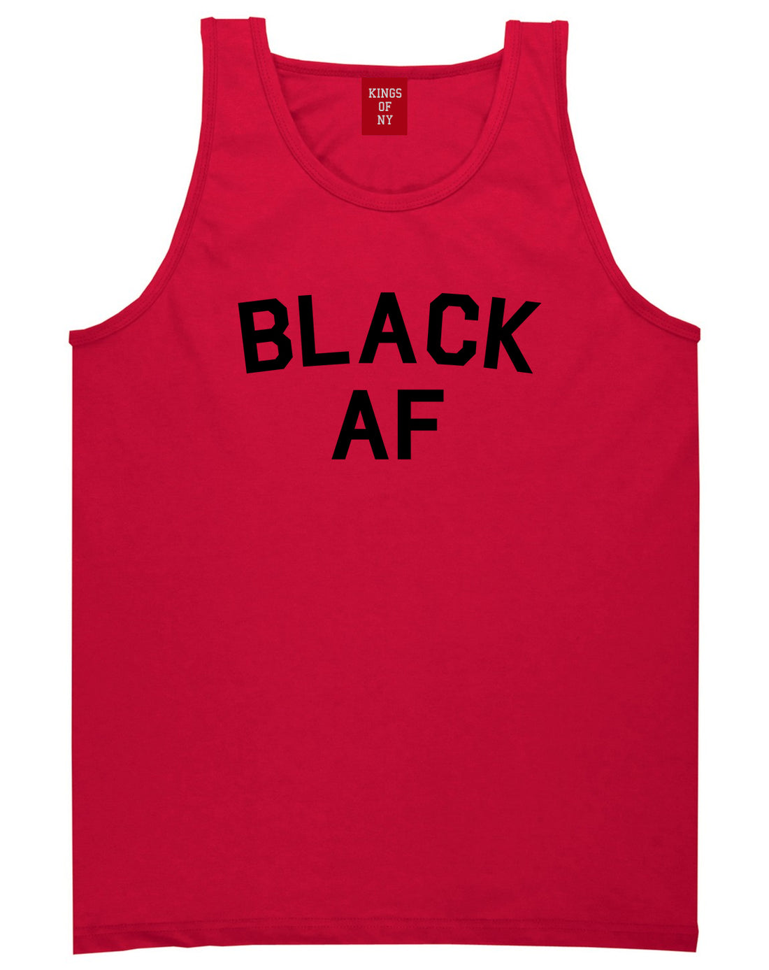 Black AF Mens Tank Top Shirt Red
