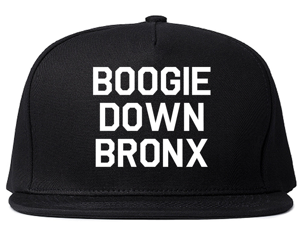 Boogie Down Bronx Mens Snapback Hat Black